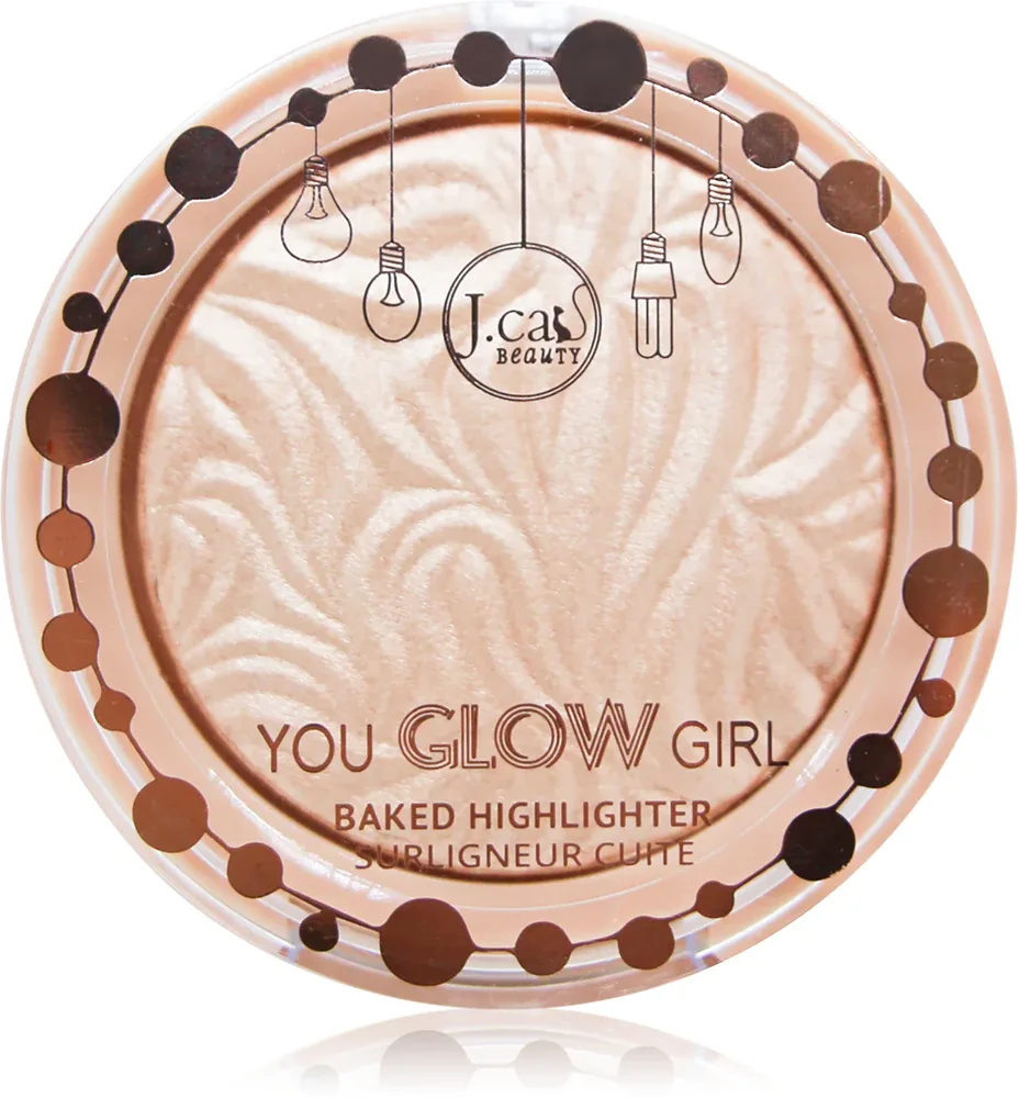 J.Cat Beauty You Glow Girl - Розовый хайлайтер для лица, оттенок 111 Seaside Frost