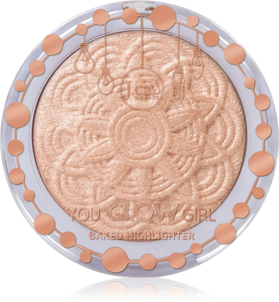J.Cat Beauty You Glow Girl - Розовый хайлайтер для лица, оттенок 105 Moon Light