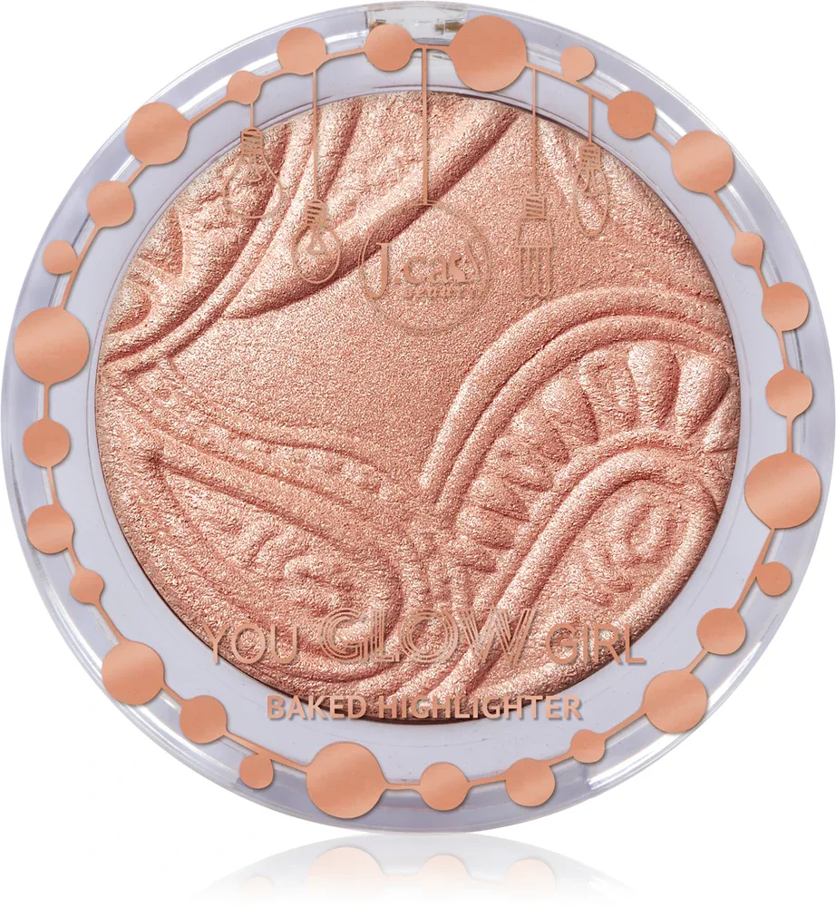 J.Cat Beauty You Glow Girl - Розовый хайлайтер для лица, оттенок 107 Moon and Back