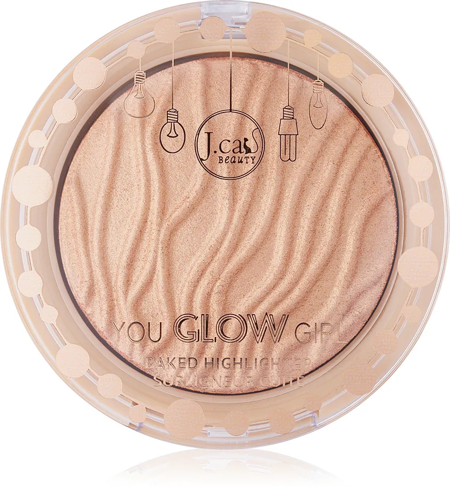 J.Cat Beauty You Glow Girl - Розовый хайлайтер для лица, оттенок 110 Solstice Beam