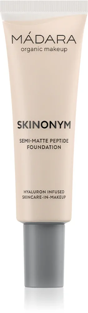 MÁDARA Skinonym Semi-Matte Peptide - Тональный крем с пептидами, 30 мл, оттенок Porcelain 10