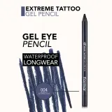 flormar Extreme Tattoo Gel Pencil - Водостойкий гелевый карандаш для глаз, 1 г, оттенок 04 Intense Blue — фото 3