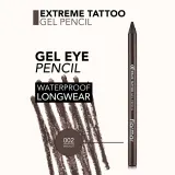 flormar Extreme Tattoo Gel Pencil - Водостойкий гелевый карандаш для глаз оттенок 02 Walnut, 1 g — фото 3