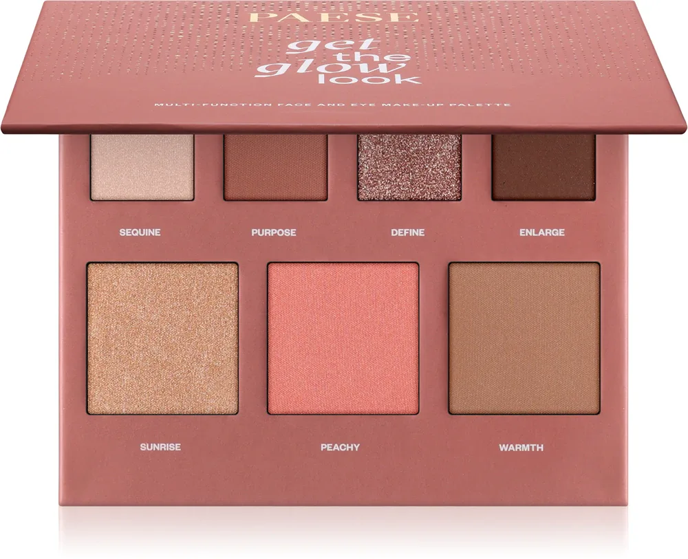 Paese Get The Glow Look Face And Eye Make-up Palette - Палетка многофункциональная для лица и области вокруг глаз, 16 g