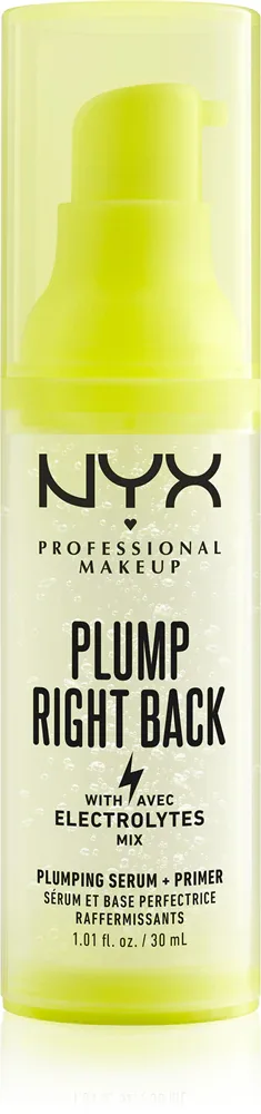 NYX Professional Makeup Plump Right Back Plump Serum And Primer - Долговременная база под макияж, 30 ml