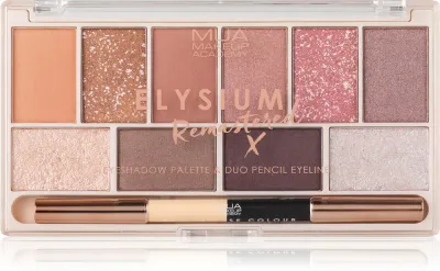 MUA Makeup Academy Elysium Remastered - Палетка теней для век: палетка 10 теней для век двойная, 17 г