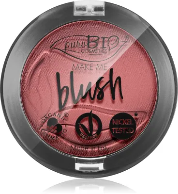 puroBIO Cosmetics Long-lasting Blush - Пудровая румяна оттенок 06 Cherry Blossom, 5 г