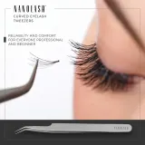 Nanolash Eyelash Tweezers Curved - аппликатор для нанесения ресниц, 1 szt. — фото 4