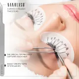 Nanolash Eyelash Tweezers Curved - аппликатор для нанесения ресниц, 1 szt. — фото 5
