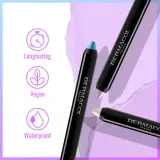 Dermacol Neon Mania - Кремовый карандаш для глаз с мультихромным эффектом 12h Mermaid - 3, 3 г, оттенок 12h Mermaid - 1 — фото 4