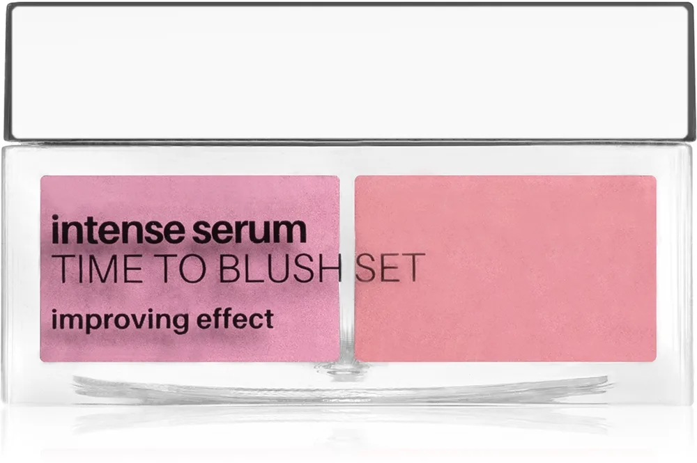NEO MAKE UP Intense Serum Time To Blush Set - Пудровая румяна оттенок 01 Pink, 6 g