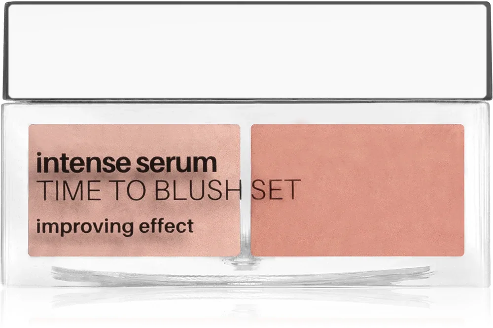 NEO MAKE UP Intense Serum Time To Blush Set - Пудровая румяна, 6 г, оттенок 02 Peach