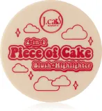 J.Cat Beauty 2 In 1 Piece Of Cake - Румяна с хайлайтером для скул оттенок 103 McFlirty, 12 g — фото 1