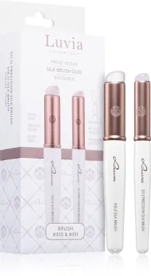 Luvia Cosmetics Silk Brush Duo Elegance - Набор кистей для теней для век, 2 шт