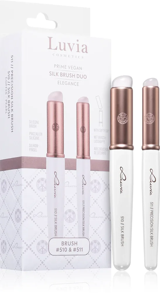 Luvia Cosmetics Silk Brush Duo Elegance - Набор кистей для теней для век, 2 szt.