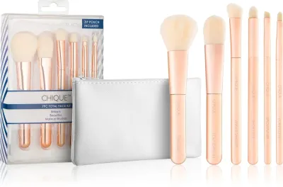 Royal and Langnickel Chique Rose Gold - Набор кистей для лица и глаз, 6 шт
