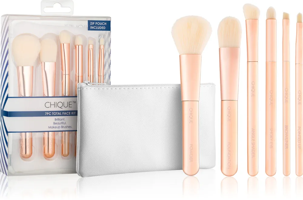 Royal and Langnickel Chique Rose Gold - Набор кистей для лица и глаз, 6 szt.
