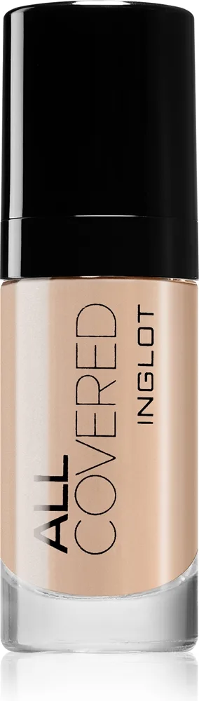 Inglot All Covered - Тональная основа: травялый подклад оттенок LW 002, 30 ml