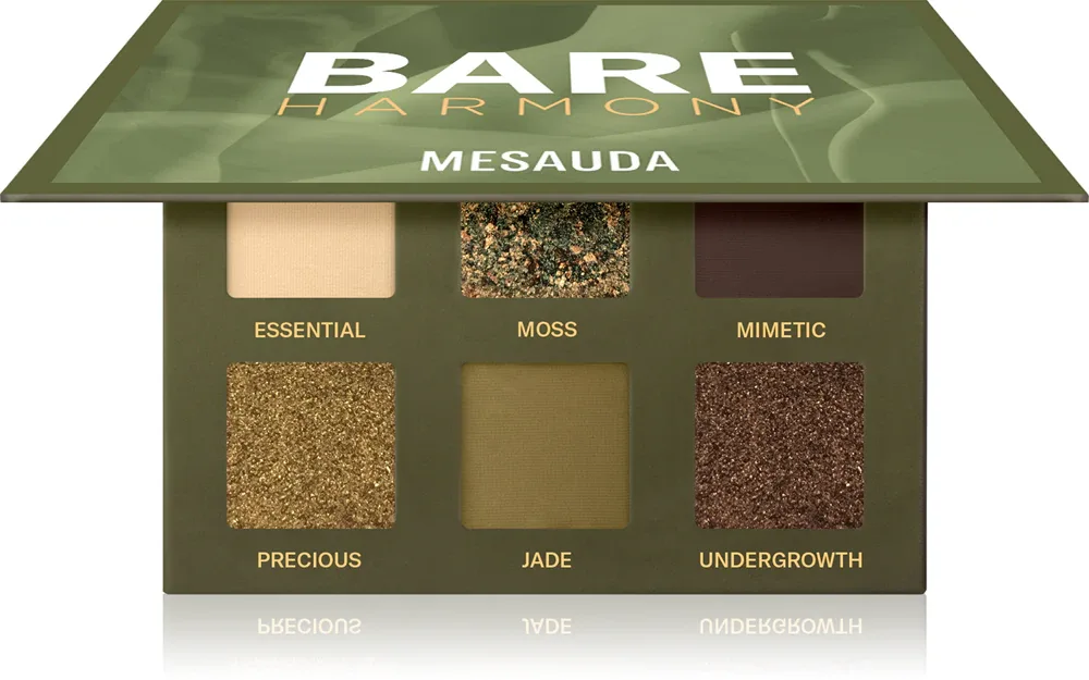 Mesauda Milano Bare Harmony - Палетка теней для век: палетка теней для век, 6 г, оттенок 205 Hidden Green