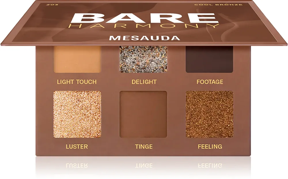 Mesauda Milano Bare Harmony - Палетка теней для век: палетка теней для век оттенок 203 Cool Bronze, 6 g