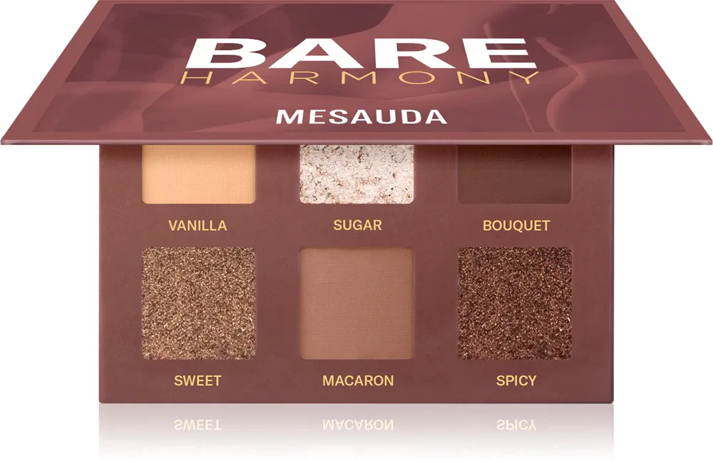 Mesauda Milano Bare Harmony - Палетка теней для век: палетка теней для век, 6 г, оттенок 204 Delicious Rose