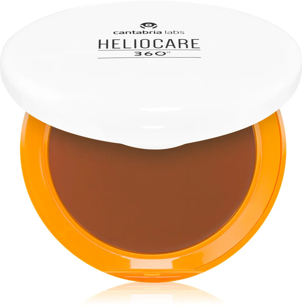 Heliocare 360 Oil-Free Compact - Компактный порошковый тональный крем SPF 50+ оттенок Bronze, 10 g