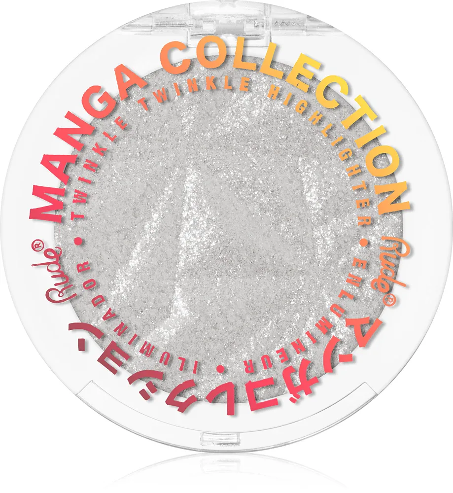 Rude Cosmetics Manga Collection Twinkle Twinkle Highlighter - Пудровый компактный хайлайтер, 4 г, оттенок Kirei-Sama's Playlist