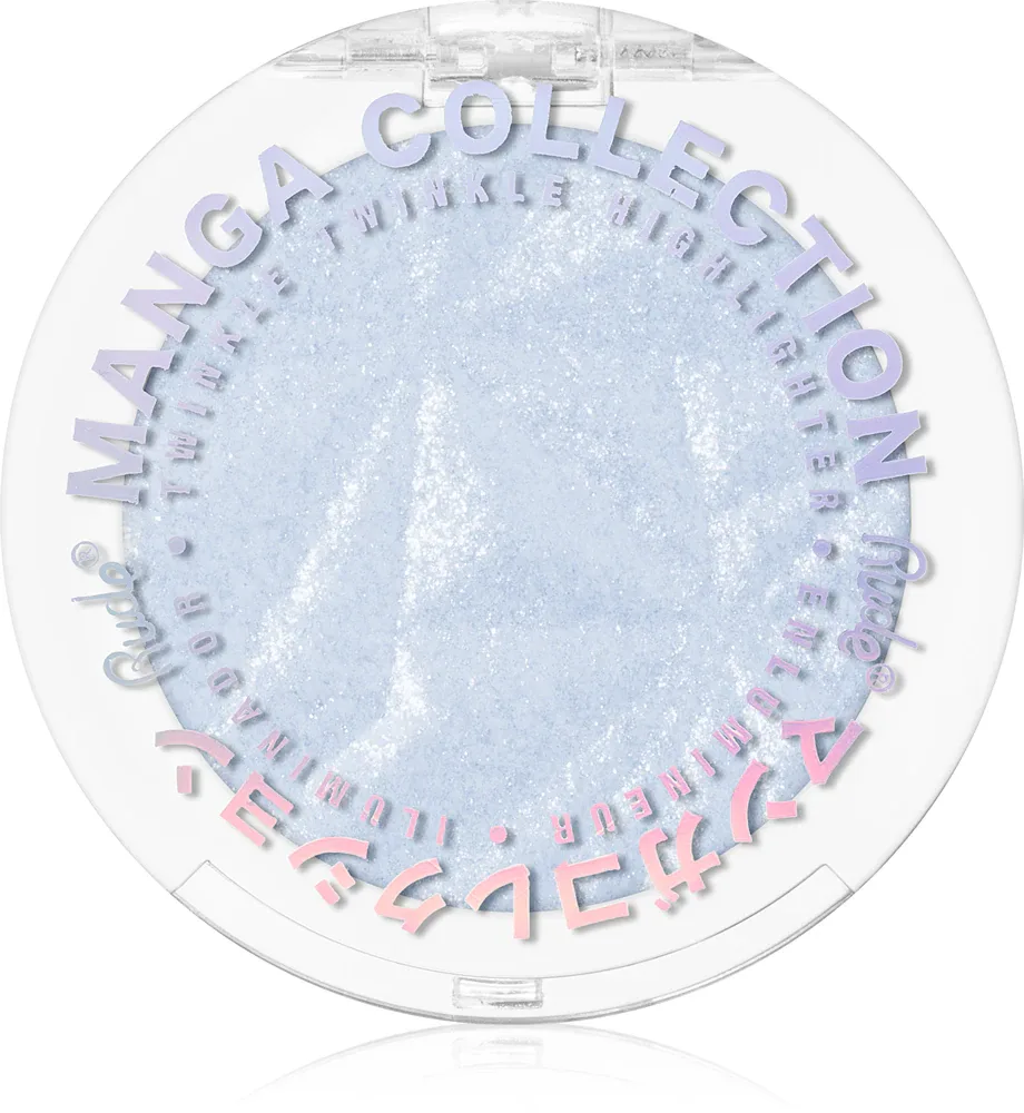 Rude Cosmetics Manga Collection Twinkle Twinkle Highlighter - Пудровый компактный хайлайтер, 4 г, оттенок Neko-Chan's Paws