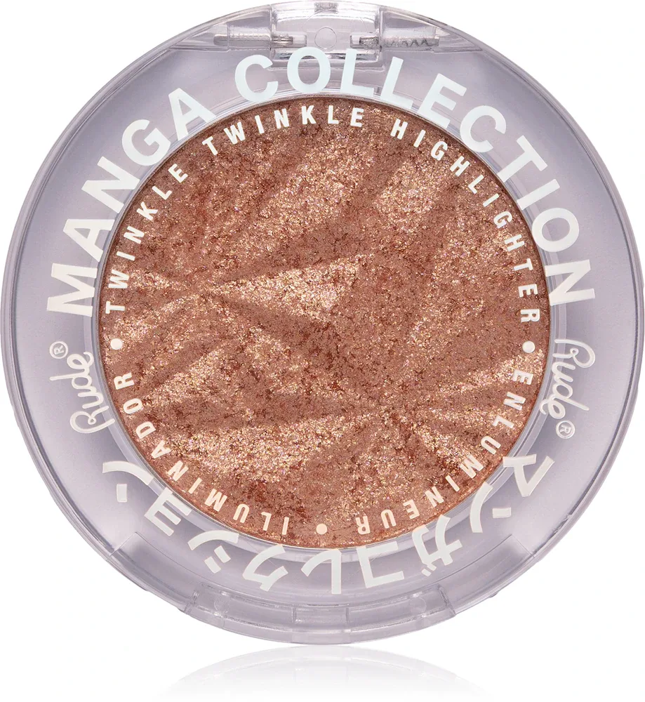 Rude Cosmetics Manga Collection Twinkle Twinkle Highlighter - Пудровый компактный хайлайтер оттенок Rudeko's Dragon, 4 g