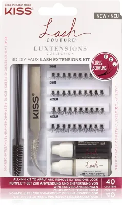 KISS Lash Couture LuXtensions - набор для нанесения искусственных ресниц, 40 шт