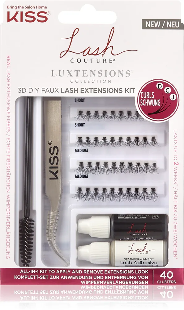 KISS Lash Couture LuXtensions - набор для нанесения искусственных ресниц, 40 szt.