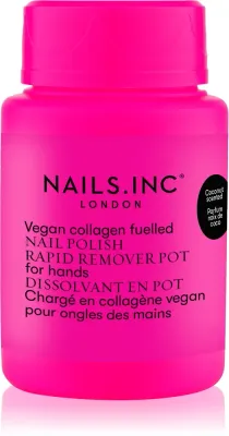 Nails Inc. Vegan Nail Polish Rapid Remover Pot - Средство для снятия лака без ацетона s vůní kokosu, 50 мл