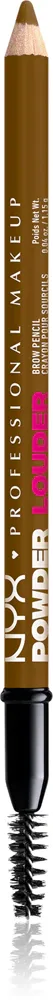 NYX Professional Makeup Powder Louder - Карандаши для бровей с щеточкой, 1 шт, оттенок Blonde