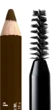NYX Professional Makeup Powder Louder - Карандаши для бровей с щеточкой оттенок Ash Brown, 1 szt. — фото 4