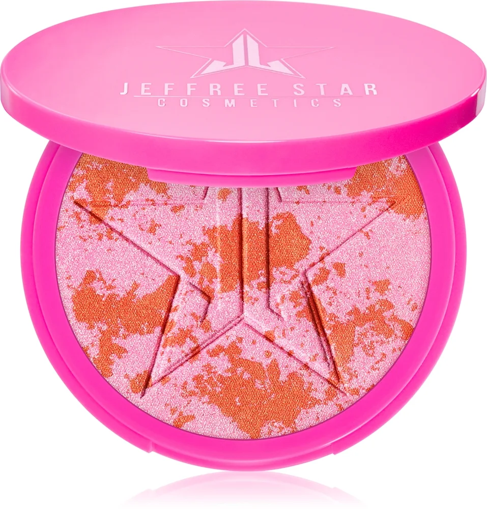 Jeffree Star Cosmetics Skin Frost Blush Highlighter - Розовый хайлатер для скул оттенок Glamorous Heist, 16 g