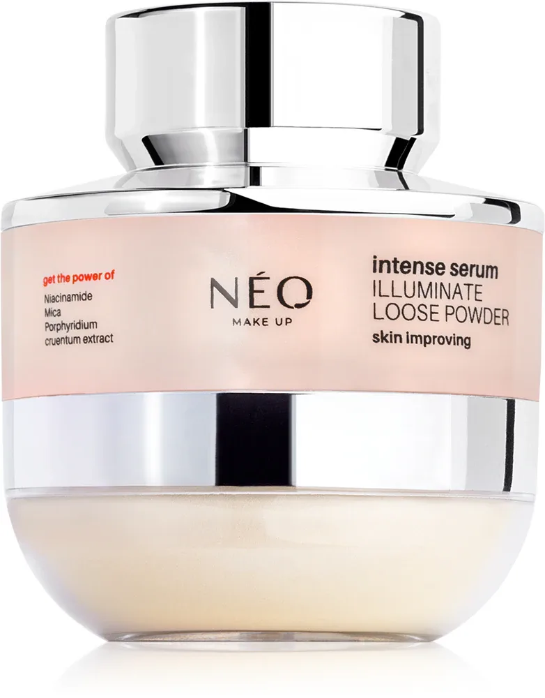 NEO MAKE UP Intense Serum Illuminate Loose Powder - Розовая светящаяся пудра, 10 g