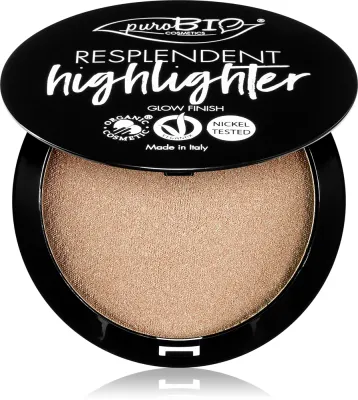 puroBIO Cosmetics Resplendent Highlighter - Розовый крем-хайлайтер оттенок 01 Sparkling Wine, 9 г