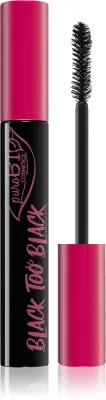 puroBIO Cosmetics Black too Black - Уходовая тушь для ресниц, увеличивающая объем, 9 мл
