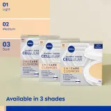 NIVEA Hyaluron Cellular Filler Cushion - Тональная основа в губке 3 в 1 оттенок 02 Medium, 15 g — фото 6