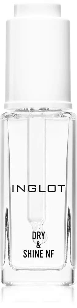Inglot Dry & Shine NF - Лак для ногтей с ускоренным высыханием и пипеткой, 9 ml