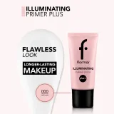 flormar Illuminating Primer Plus - Розовая база под макияж оттенок 000 Natural, 35 ml — фото 3