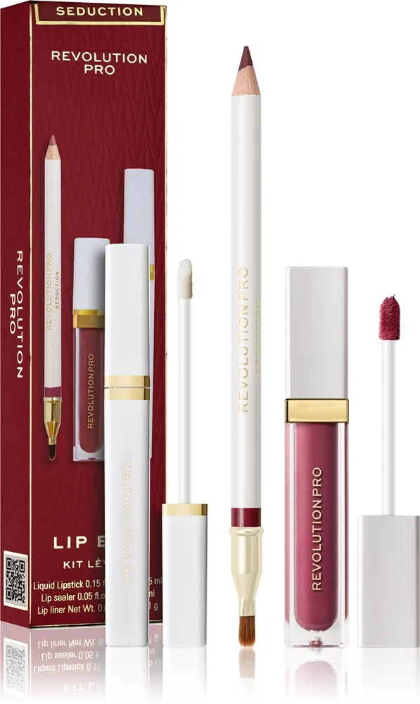 Revolution PRO Iconic - Набор для губ оттенок Stripped оттенок Seduction, 0