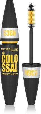 MAYBELLINE NEW YORK The Colossal 36H - Водостойкая тушь для ресниц, утолщающая оттенок Black, 10 мл