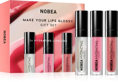 NOBEA Beauty Pleasure NOBEA Make Your Lips Glossy Gift Set - Набор блесков для губ в подарочном исполнении, 3 шт