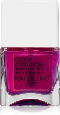 Nails Inc. Glow and Grow Nail Growth Treatment - укрепляющий лак для ногтей, 14 мл