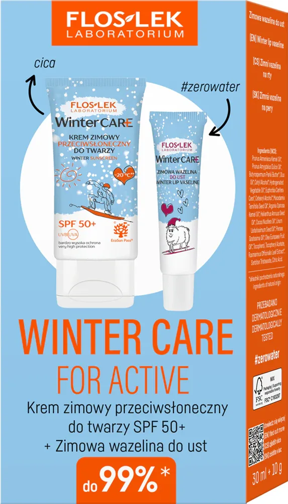 FlosLek Laboratorium Winter Care Set - Подарочный набор SPF 50 для лица, 0