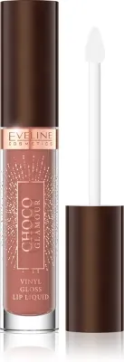 Eveline Cosmetics Choco Glamour - Увлажняющая блестящая помада оттенок 01 Ruby Chocolate, 4 мл
