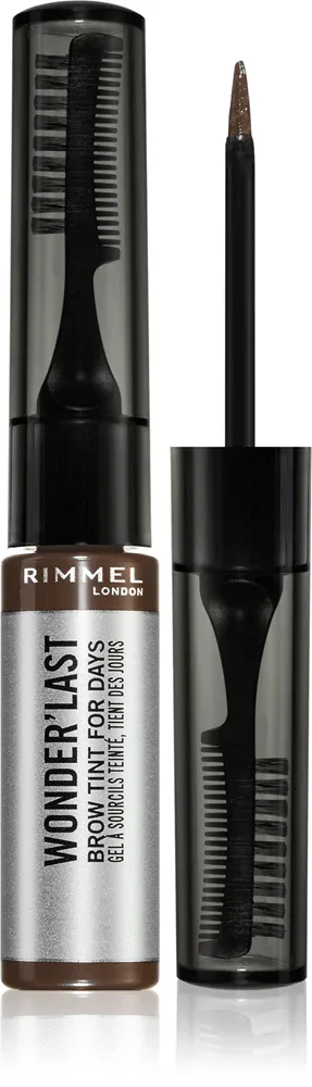 Rimmel Wonder'Last - Полуперманентная гелевая краска для бровей, 4 мл, оттенок 003 Medium Brown