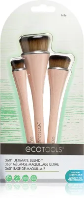 EcoTools 360 Ultimate Blend - набор кистей для лица, 3 шт