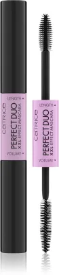 Catrice Perfect Duo XXL Effect - Тушь для ресниц, утолщающая и удлиняющая, 2 в 1 оттенок Black, 8 мл